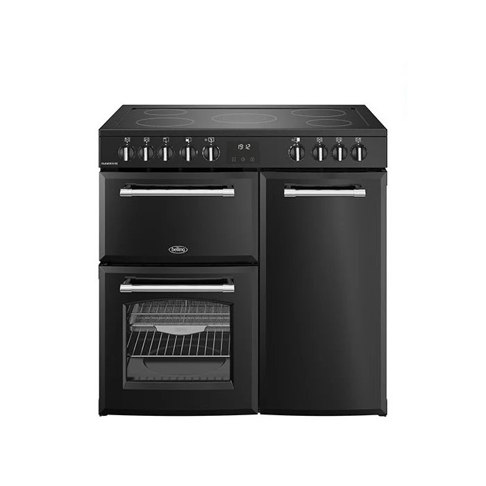 Belling 90鈥痗m Farmhouse Electric Rangecooker | FH90EBLK