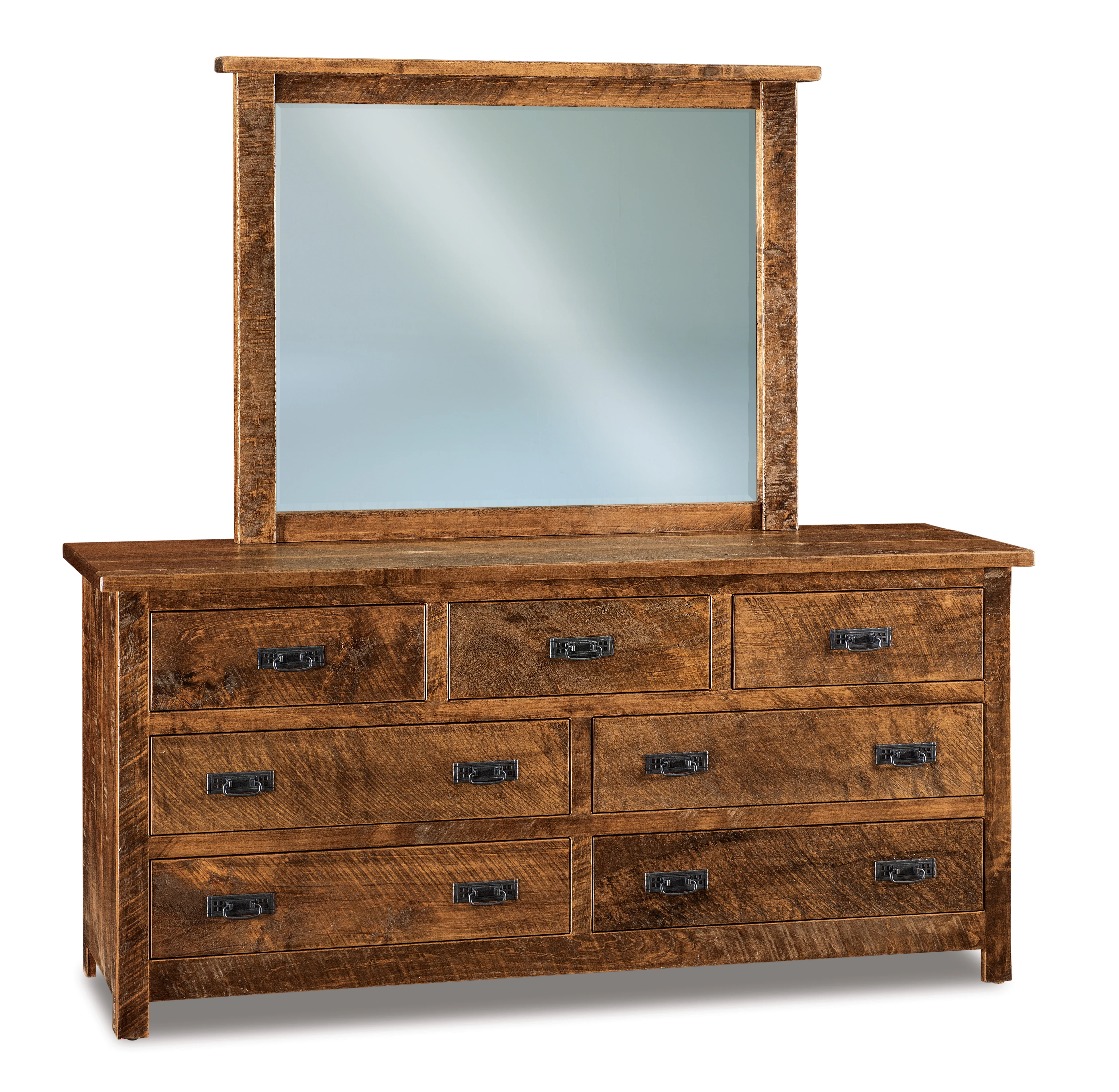 Amish Dumont Rustic Seven Drawer Dresser
