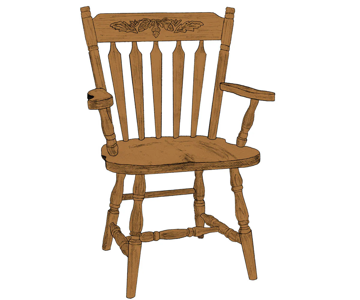 Amish Colonial Arrow Chair