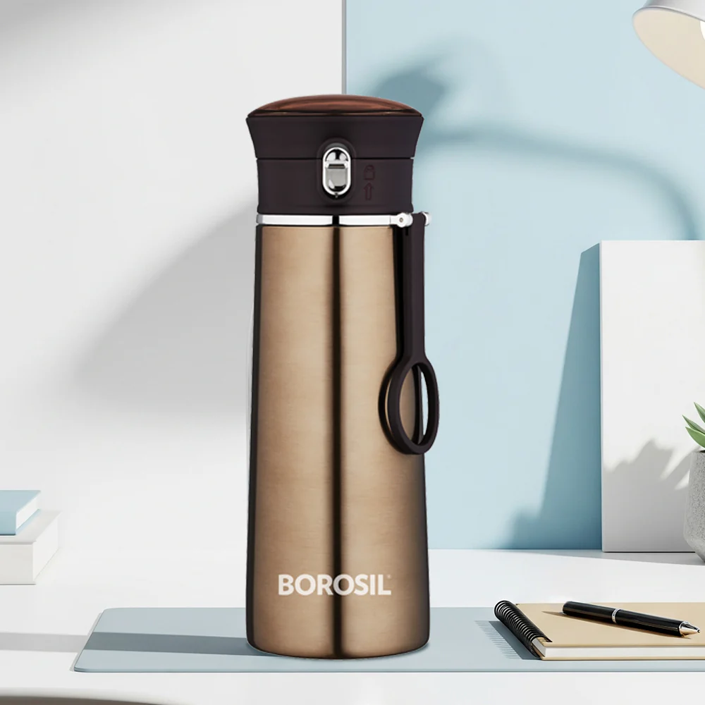 Borosil Travelease Brown, 360ml