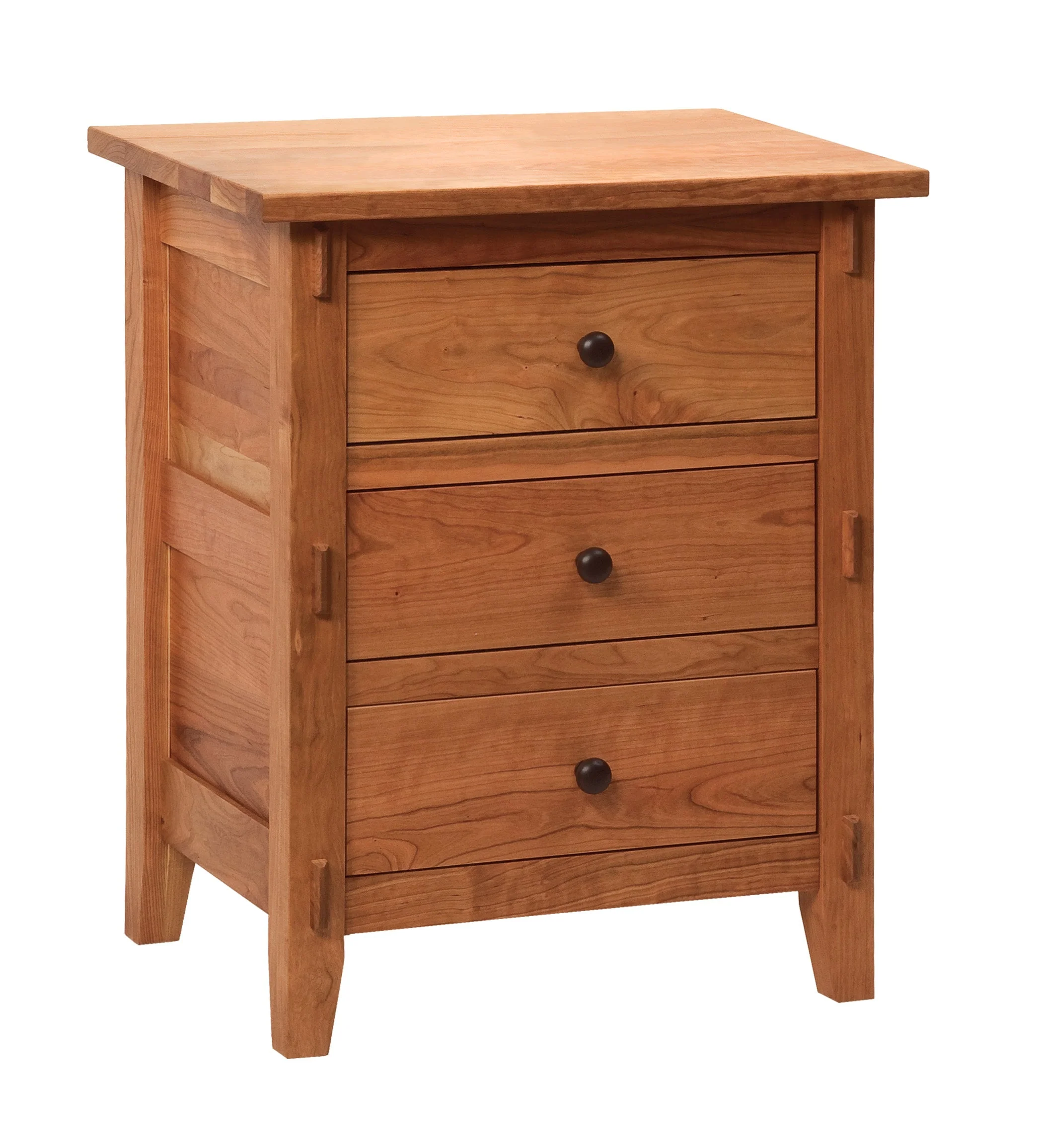 Amish Bungalow Three Drawer Nightstand