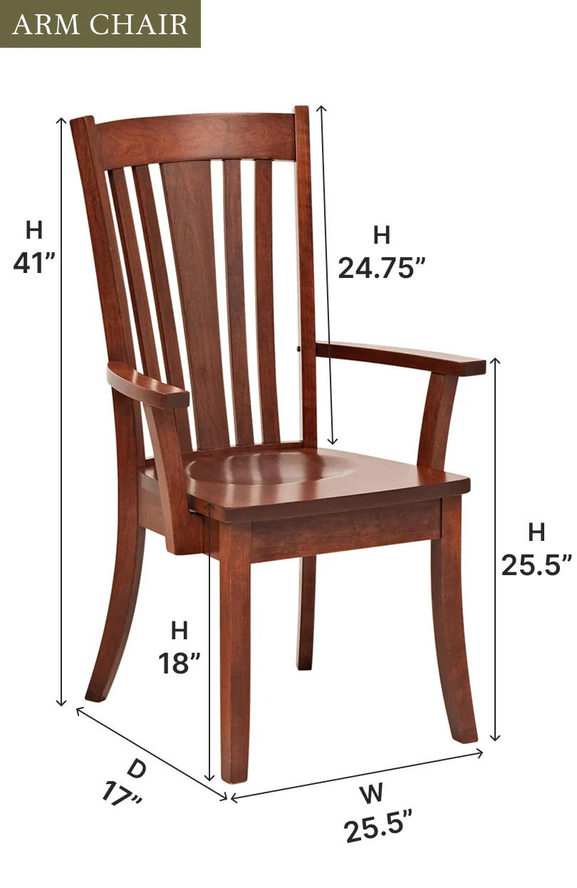 Amish Madison Solid Wood Dining Chair