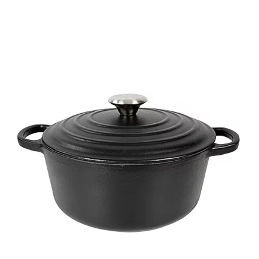 CH 24cm Cast Iron Pot Black