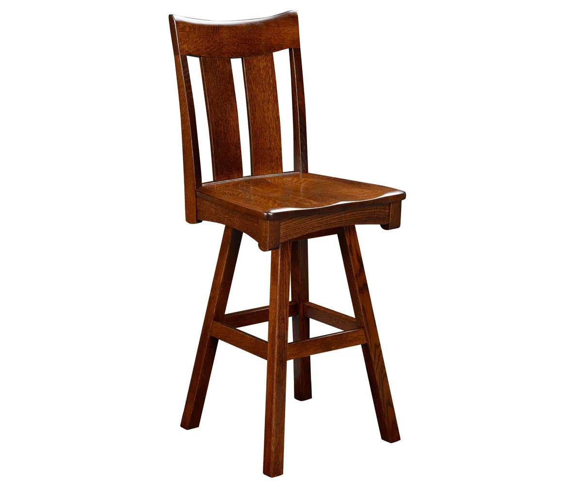 Amish Galveston Swivel Bar Chair