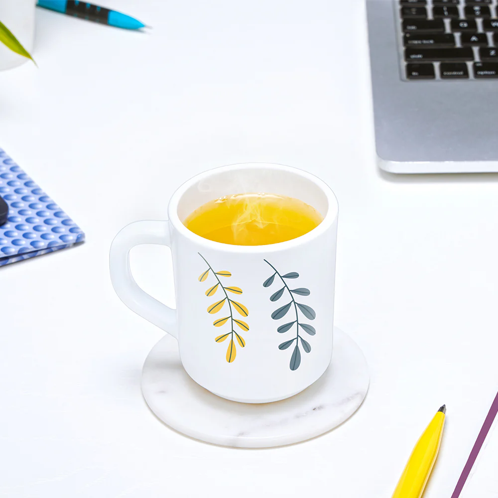 Larah by Borosil Niva Mug Set, 240ml x 6