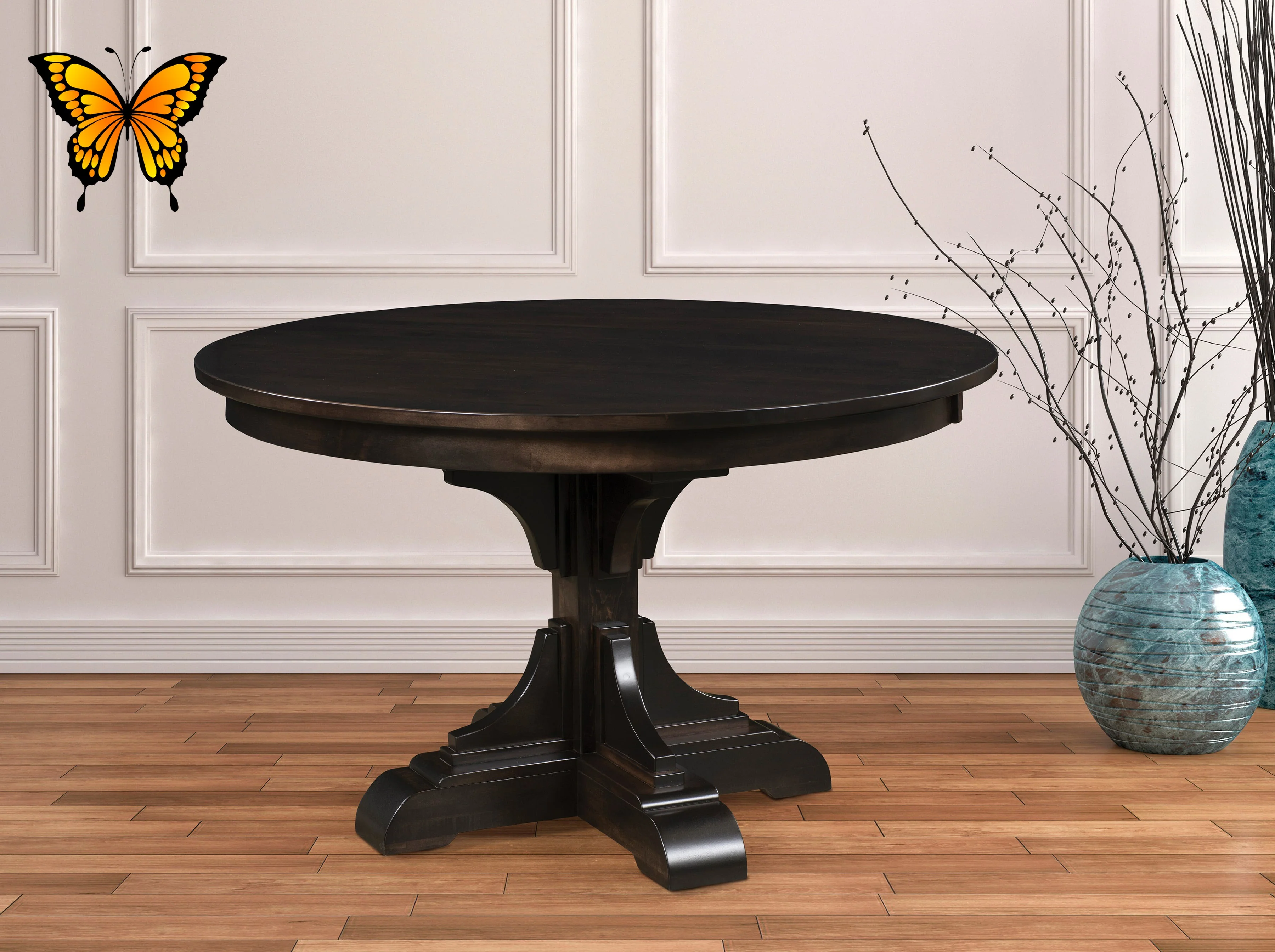 Amish Clifford Single Pedestal Table