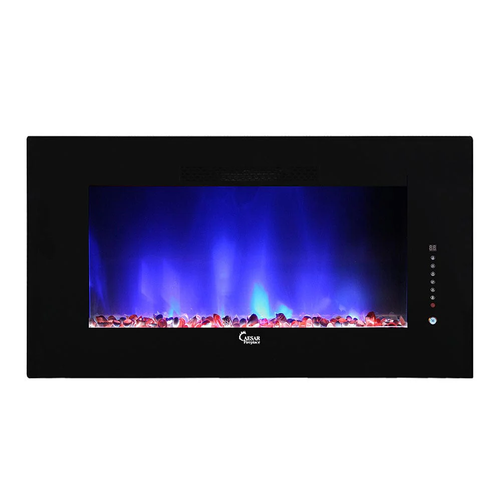 Caesar Fireplace 50-In Wall Mount Electric Fireplace