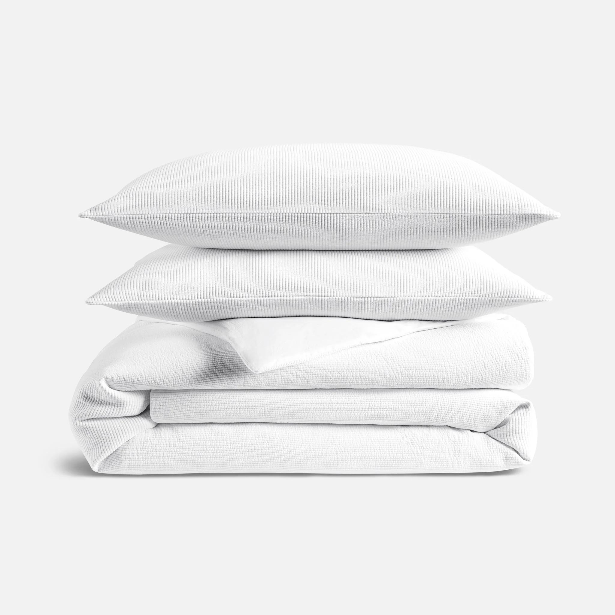 Ribbed Matelasse Duvet Set