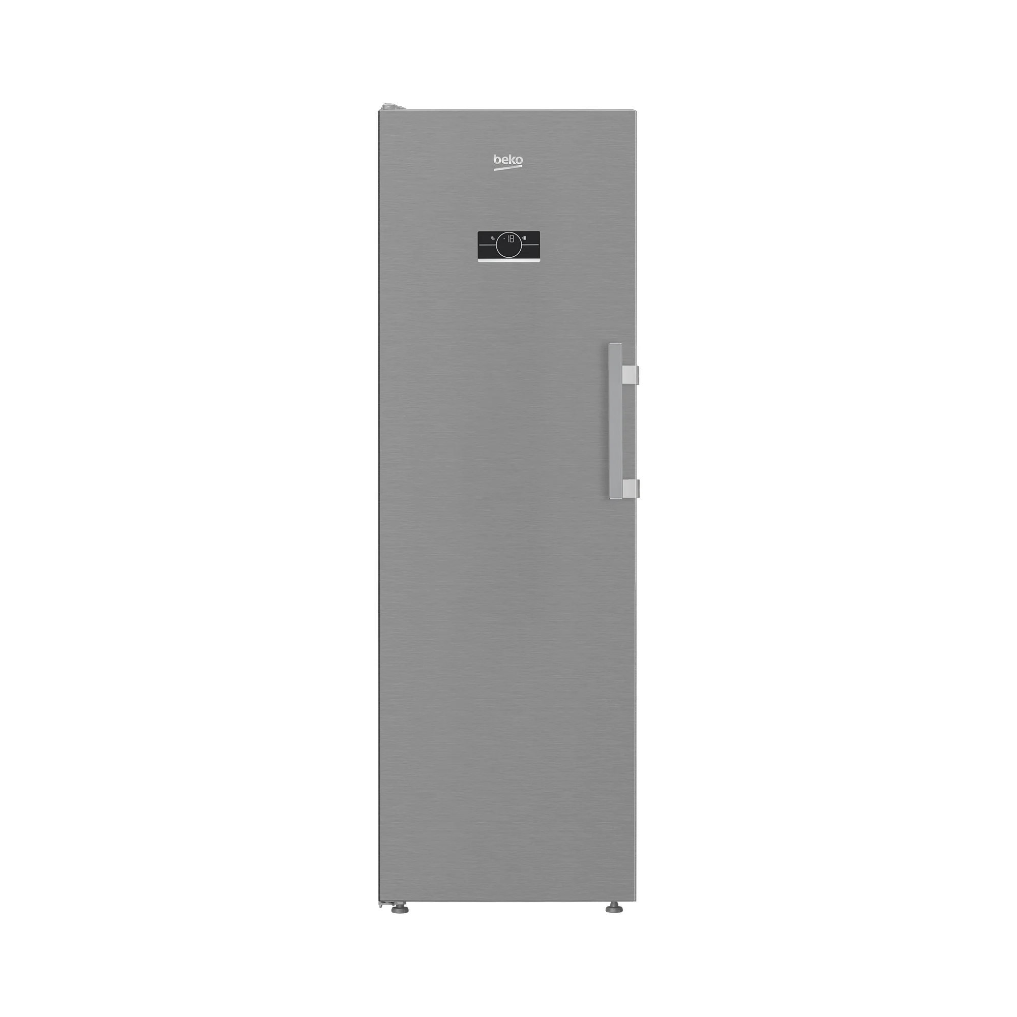 Beko 286L 60cm Upright Freezer Pearl Steel