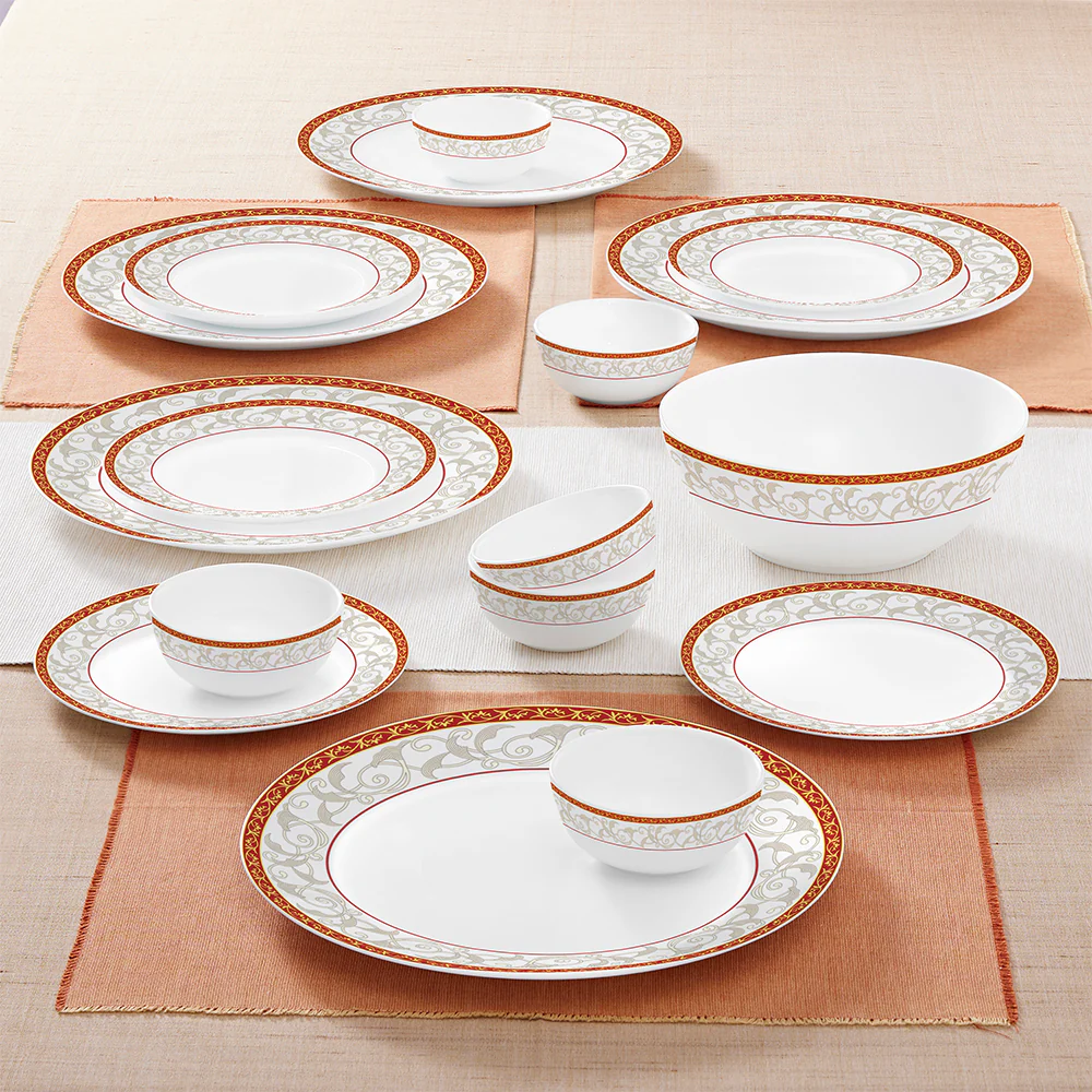 Larah by Borosil Ragina Dinner Set, 19 pc