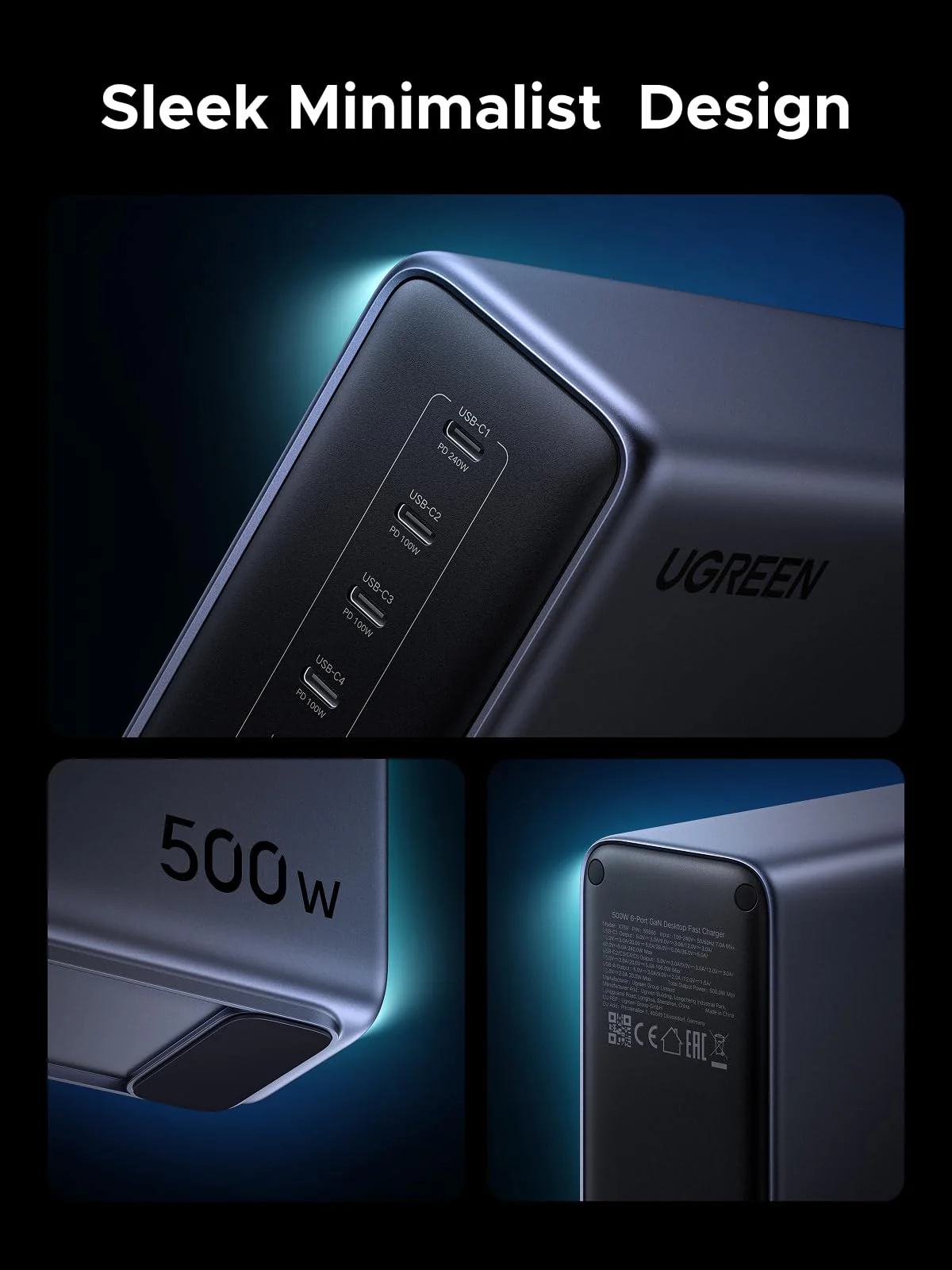 UGREEN Nexode 500W Desktop Charger