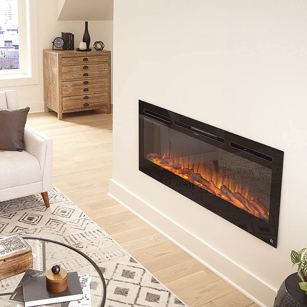 The Sideline 50 Inch Recessed Smart Electric Fireplace 80004
