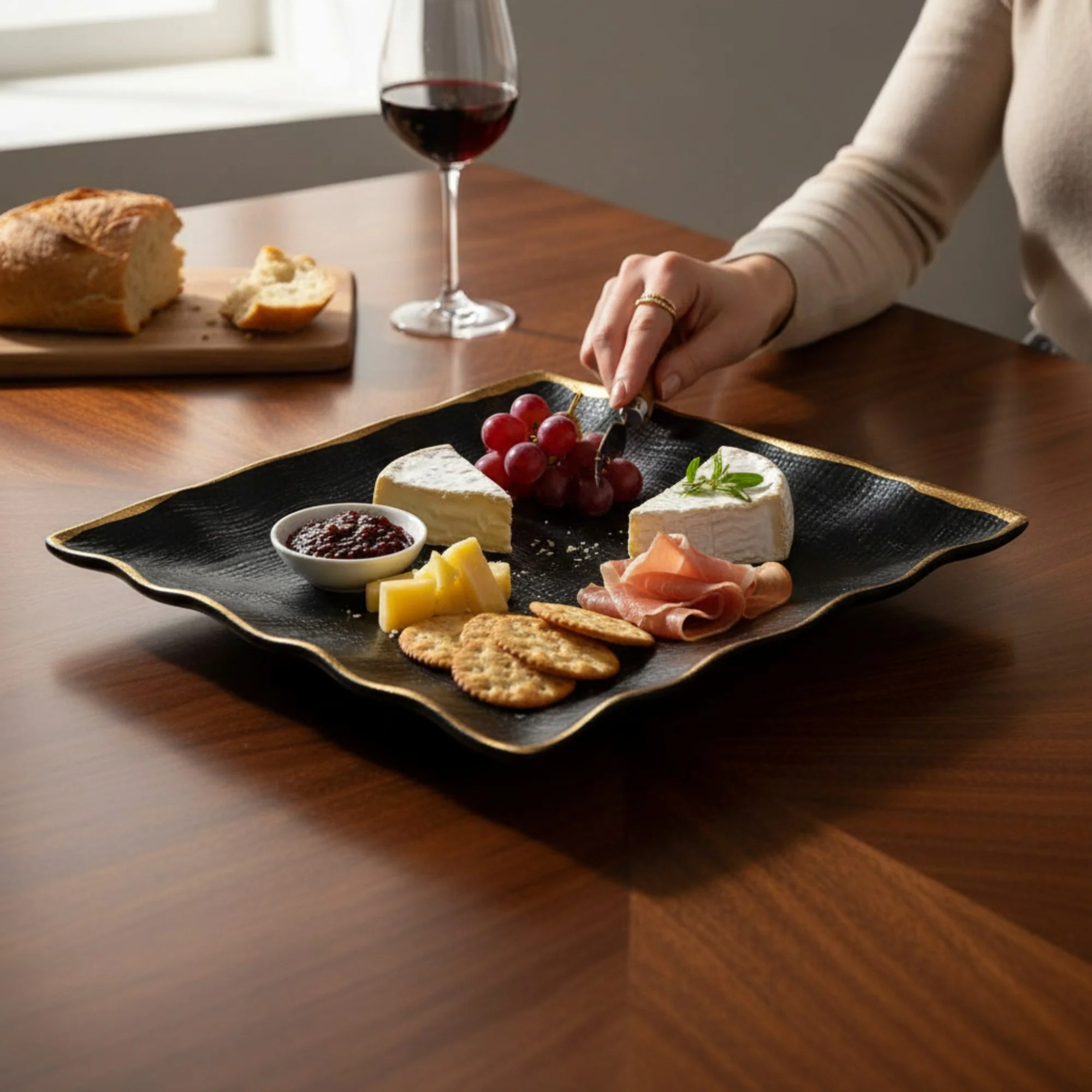 21.5cm Side Plate Black