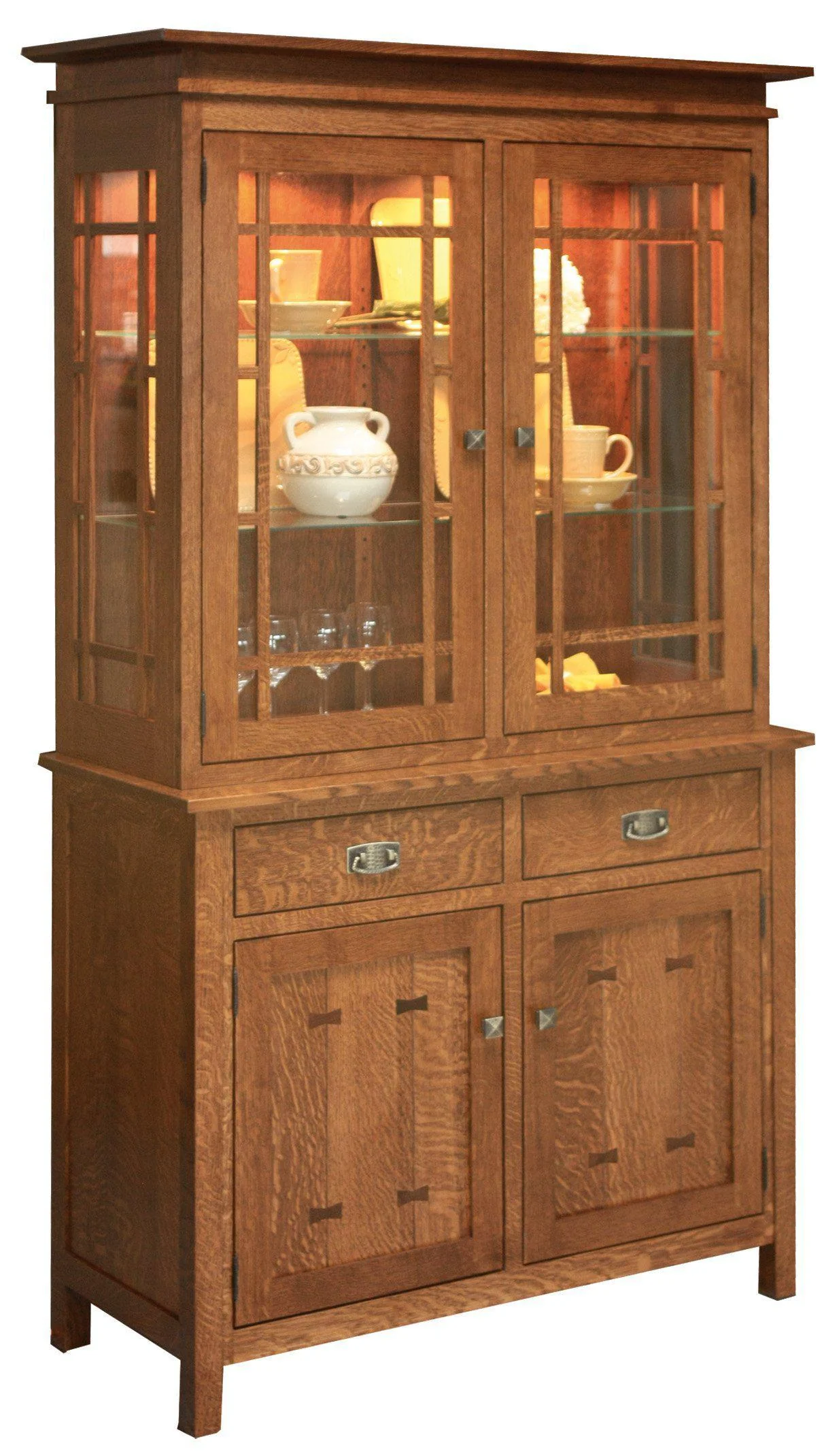 Amish Gettysburg Four Door Hutch