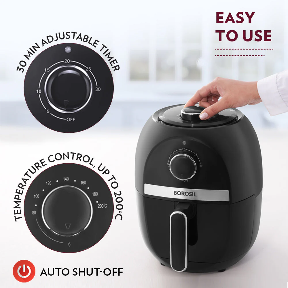 Borosil Best Air Fryer, 2.8 L