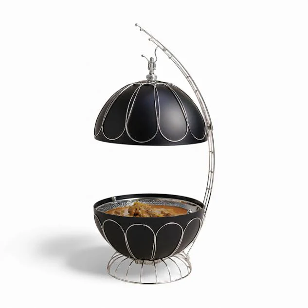 8Lt Chafing Dish Black & Silver