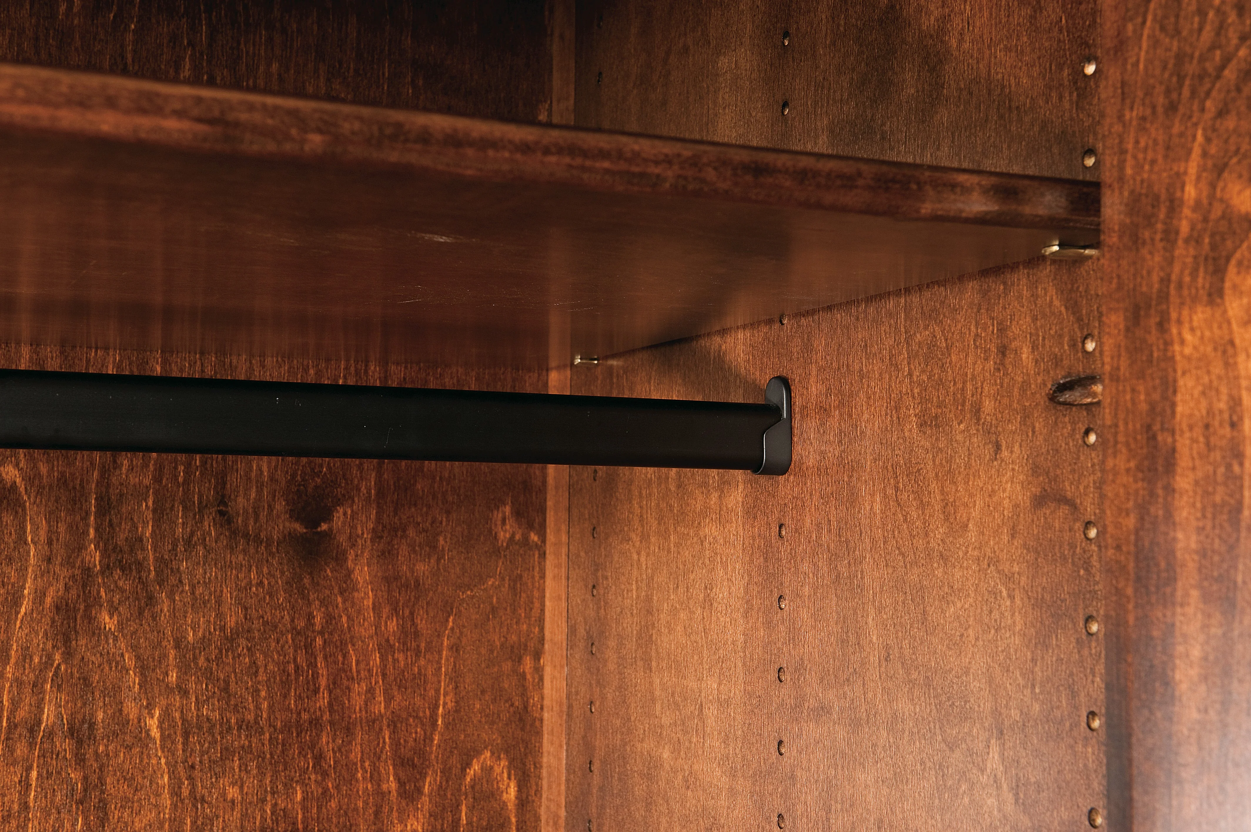 Amish Boulder Creek Wardrobe Armoire One Drawer Two Door