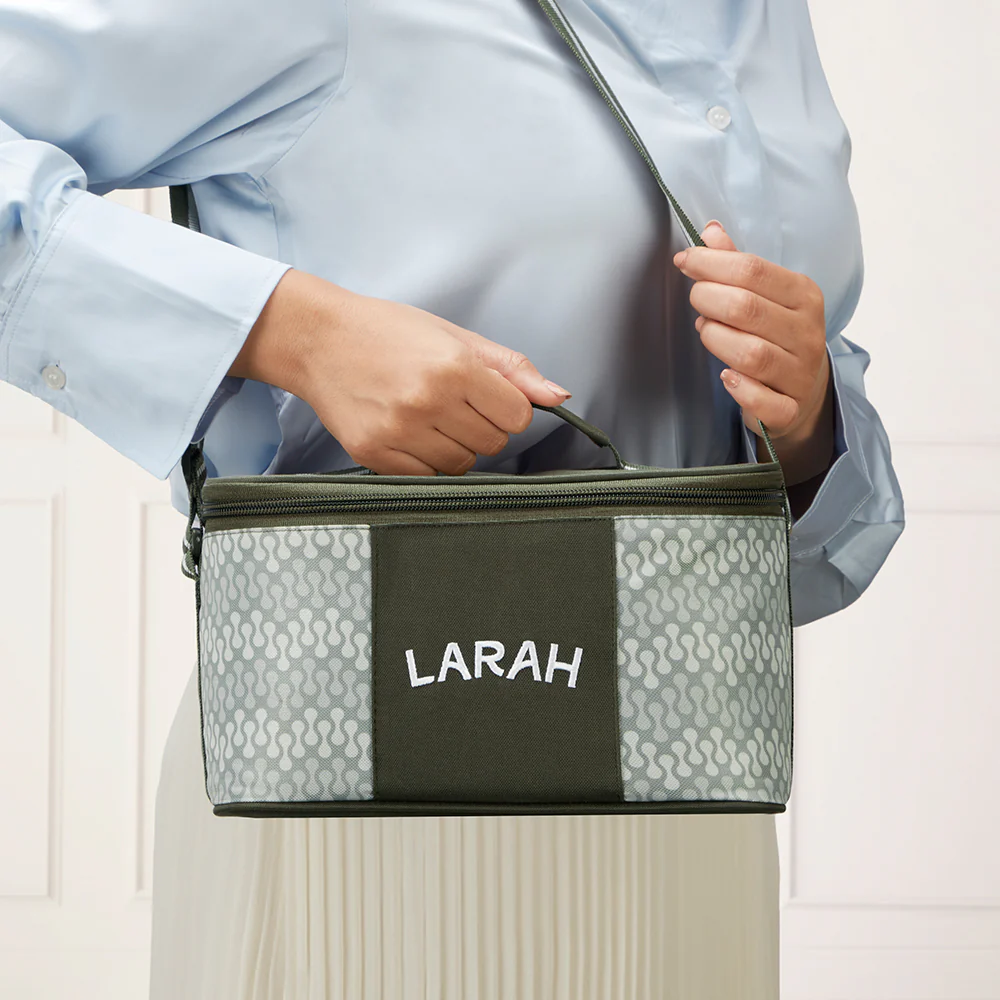 Larah Gracia Glass Lunchbox, 320ml x 2 + 400ml x 2