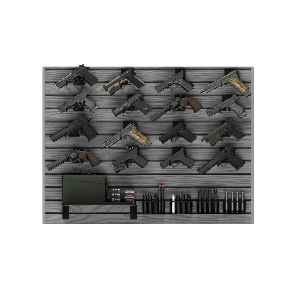 Hold Up Displays 16 Pistol Gun Wall Bundle HD109