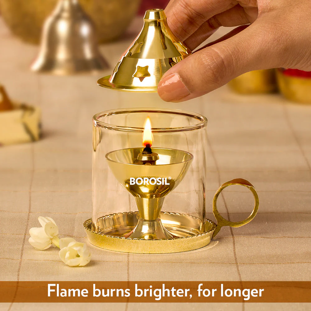 Borosil Mangal Akhand Diya, Small