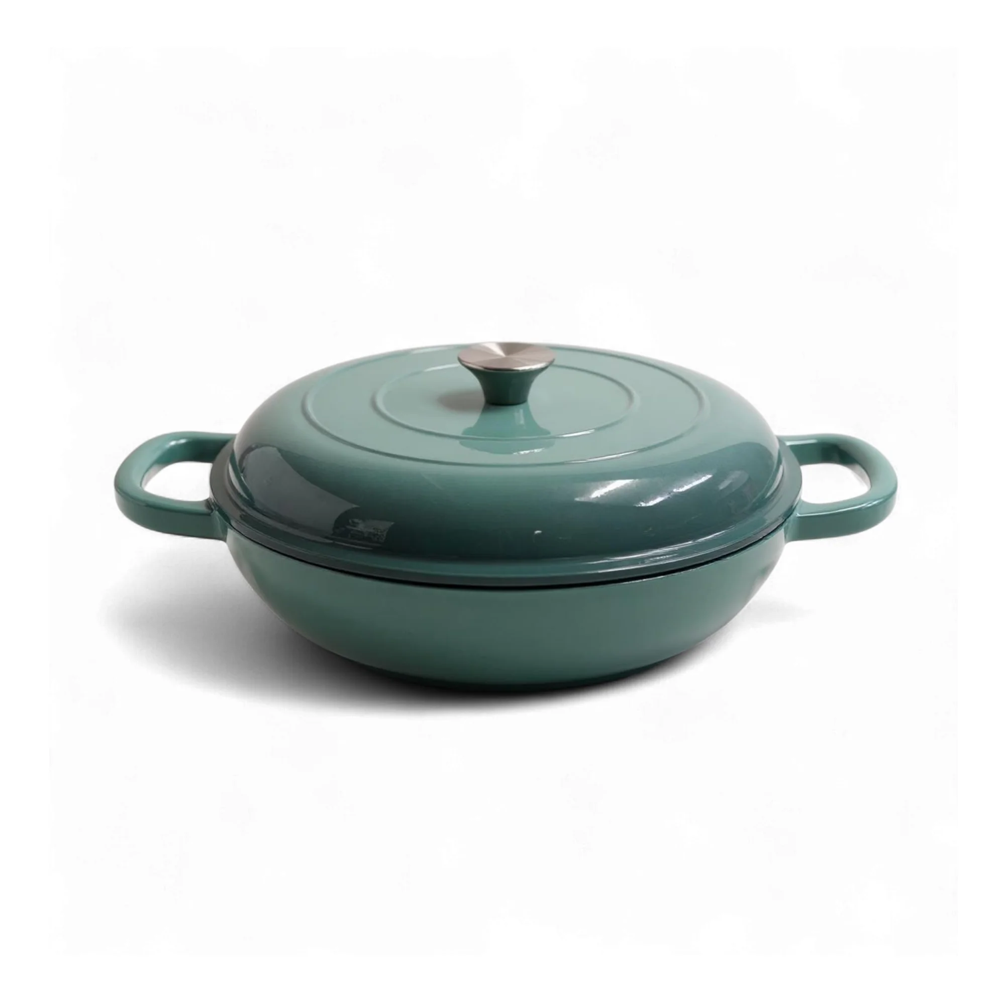 CH 30cm Cast Iron Casserole Sea Salt