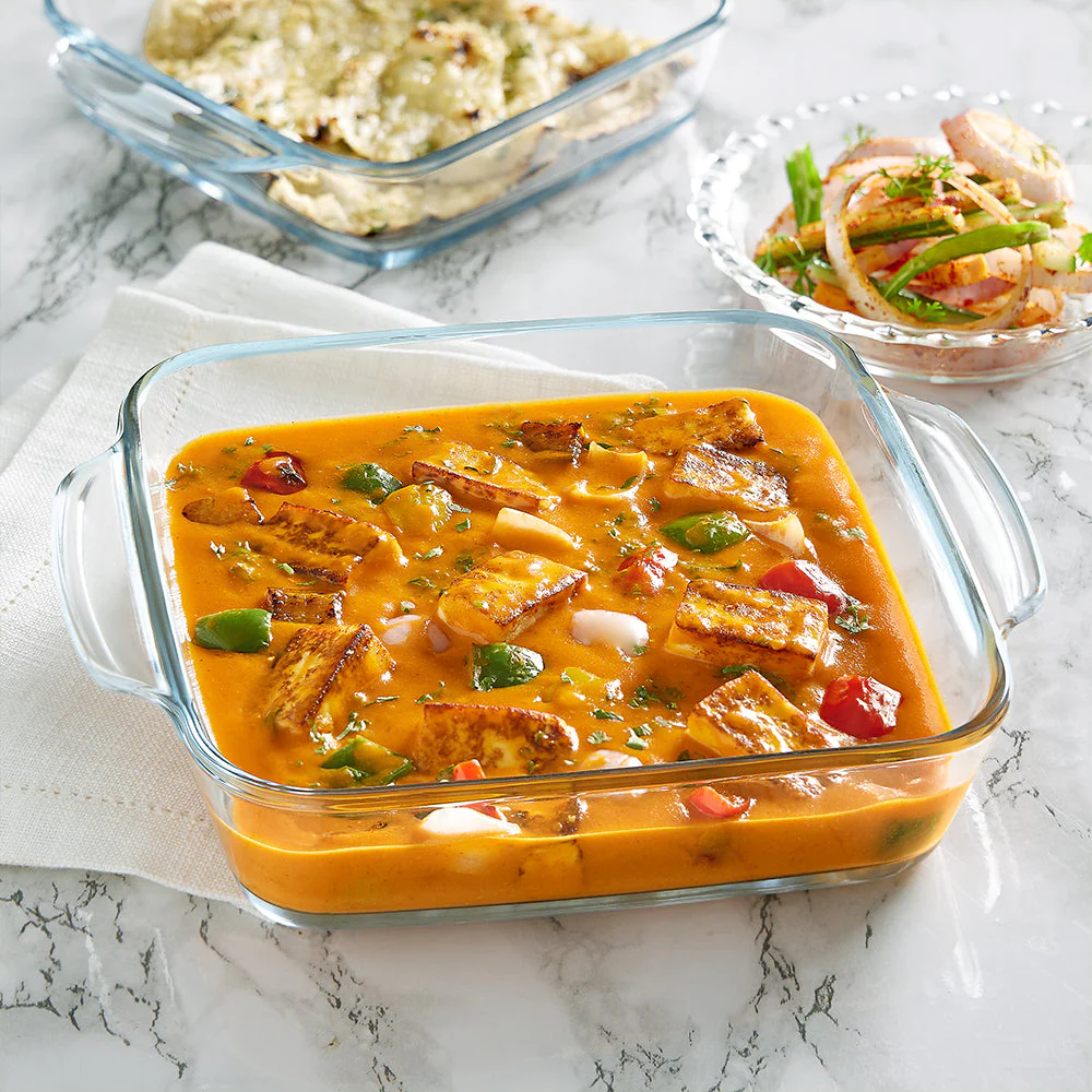 Borosil Square Baking Dish w handle, 1.6L