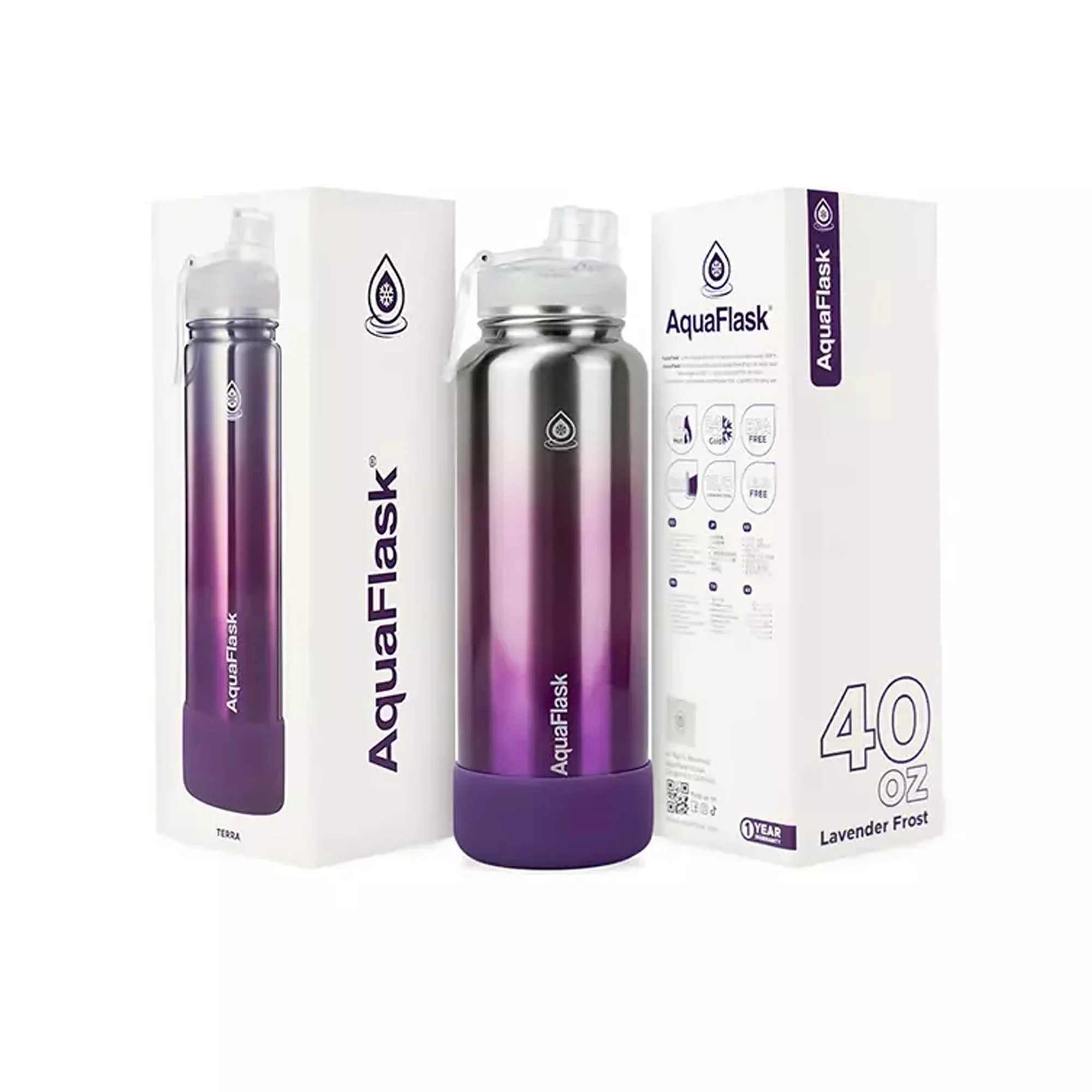 Aquaflask Terra 1182ml Flask Lavender Frost