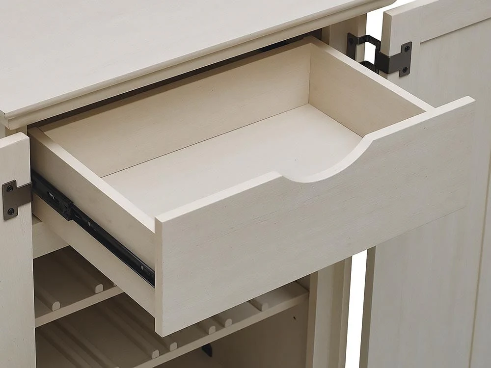 Infinity Bar Cabinet in Old Wood White