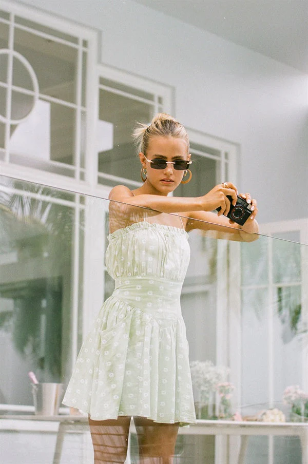 SAMPLE-Karma Dress - Moss