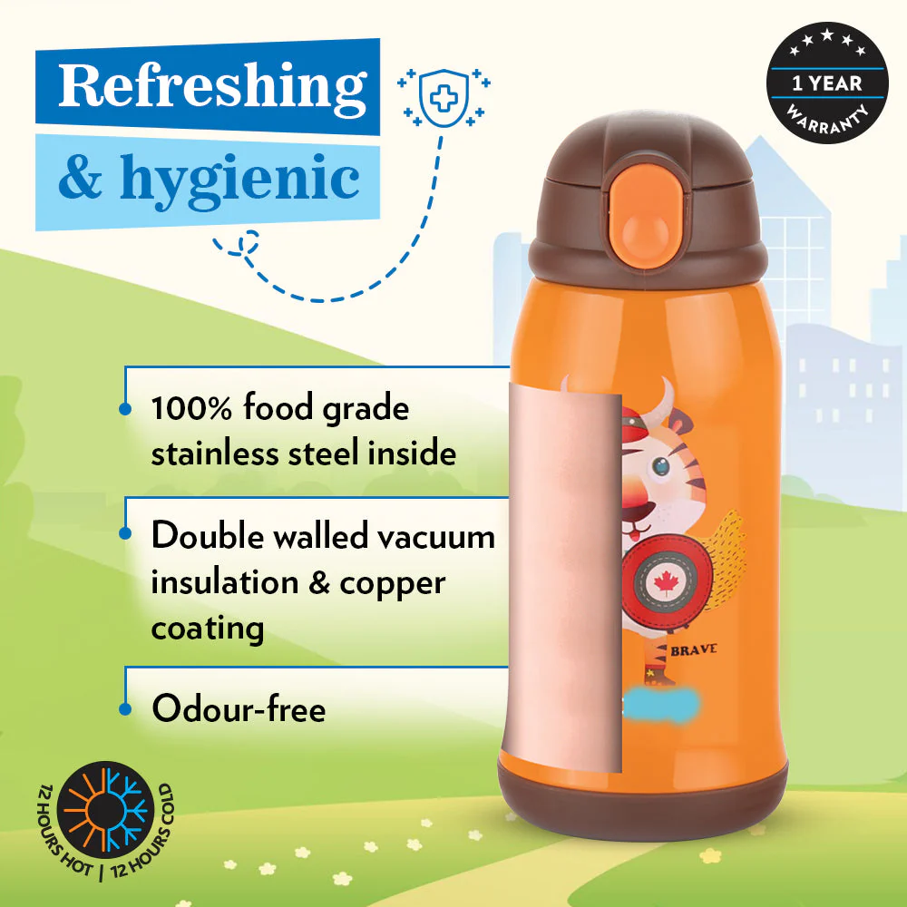 Borosil Tigry Kids Sipper, 500ml