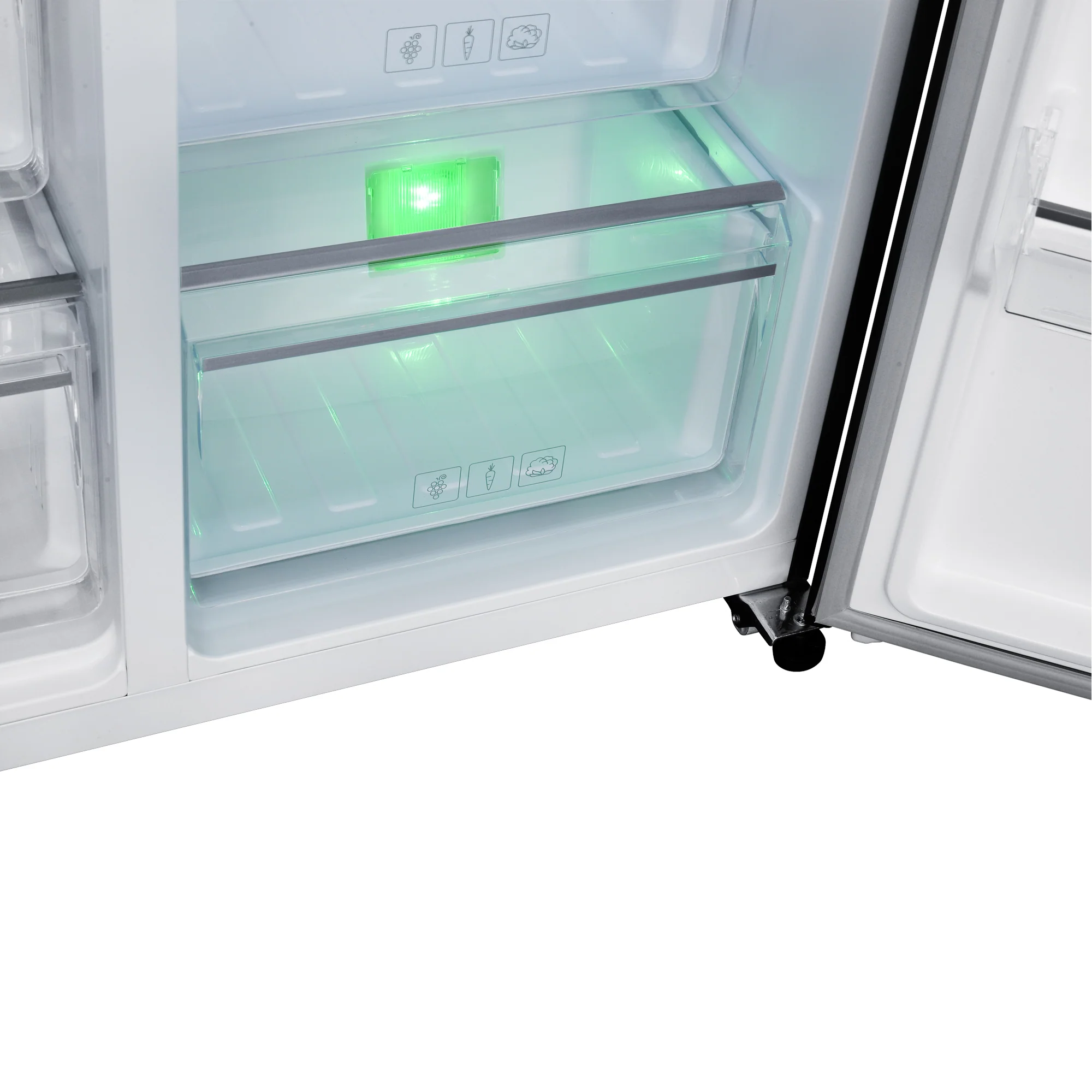 Beko 521L 91cm Side By Side Fridge Dark Inox