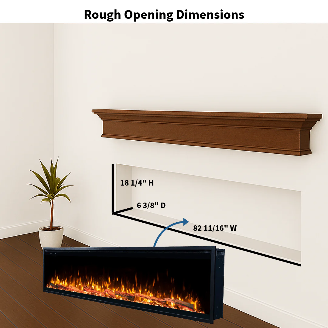 Sideline Elite Pro 84-inch Smart Electric Fireplace 80062