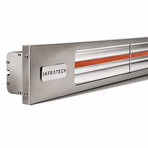 Infratech 29.5-In SL Series 1600W Stainless Steel Patio Heater 240V w/ Silver Housing
