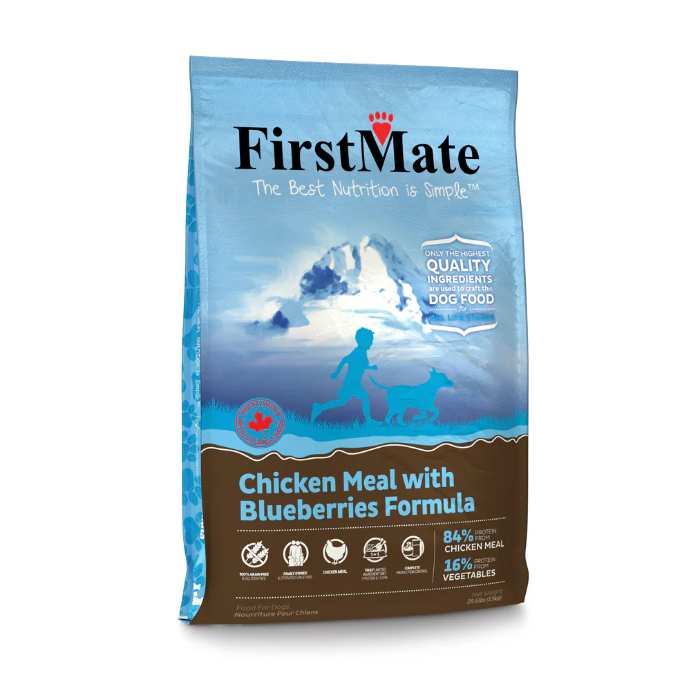 FirstMate™ Grain Free Chicken Meal with Blueberries Formula Dog Food 28.6 Lbs