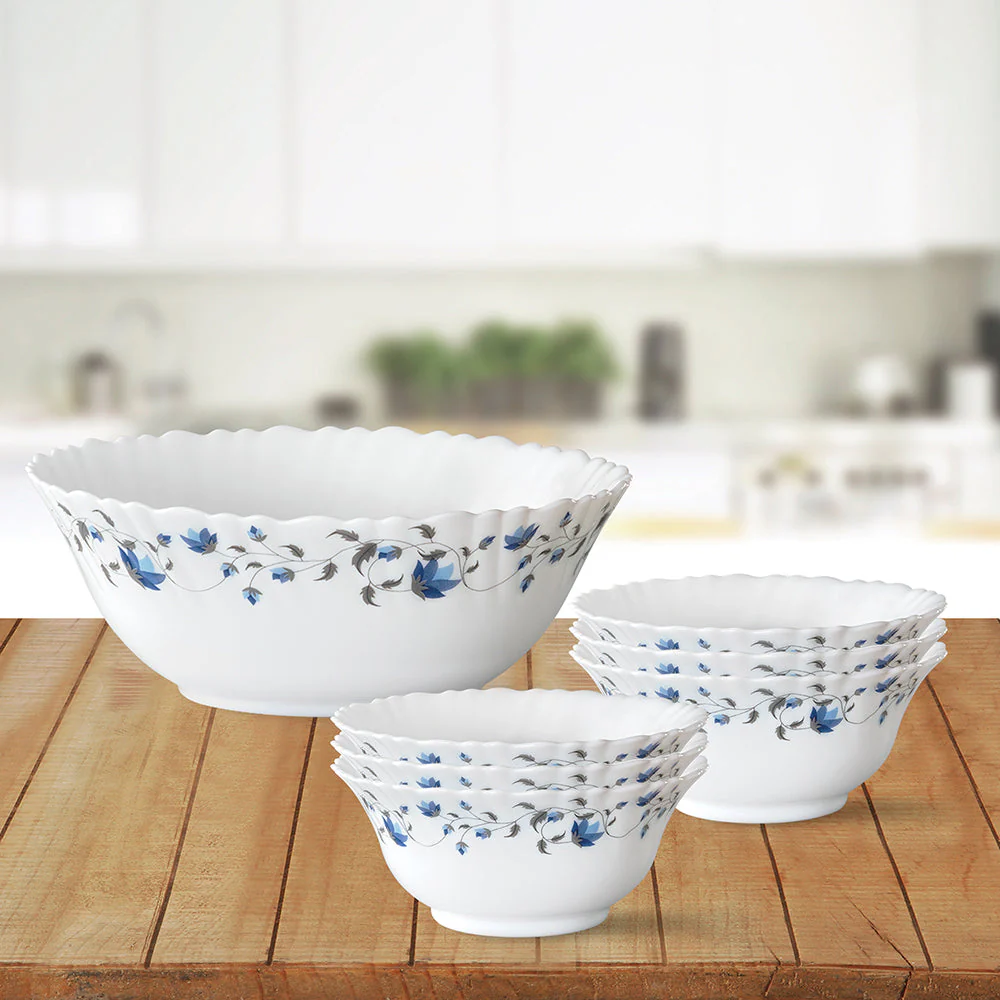 Larah by Borosil Helena Pudding Set, 7 pc (Small)