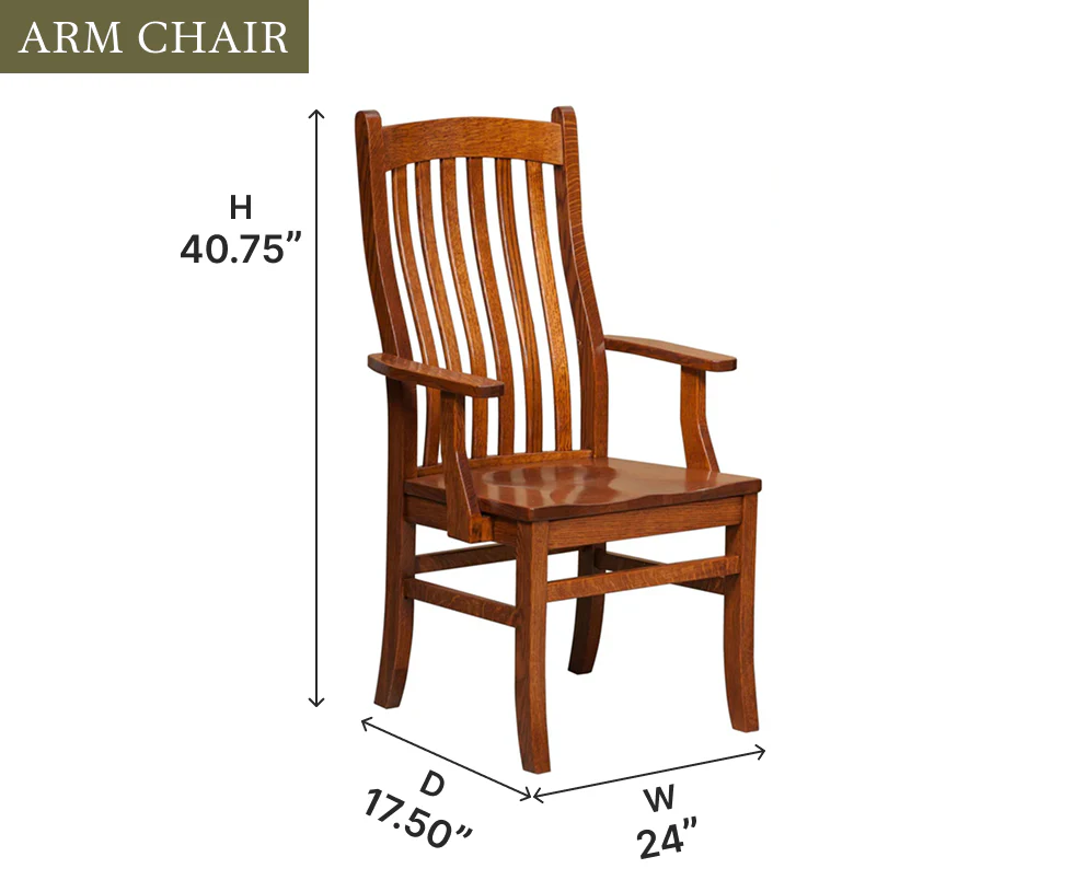 Amish Arts and Crafts Dining Chair