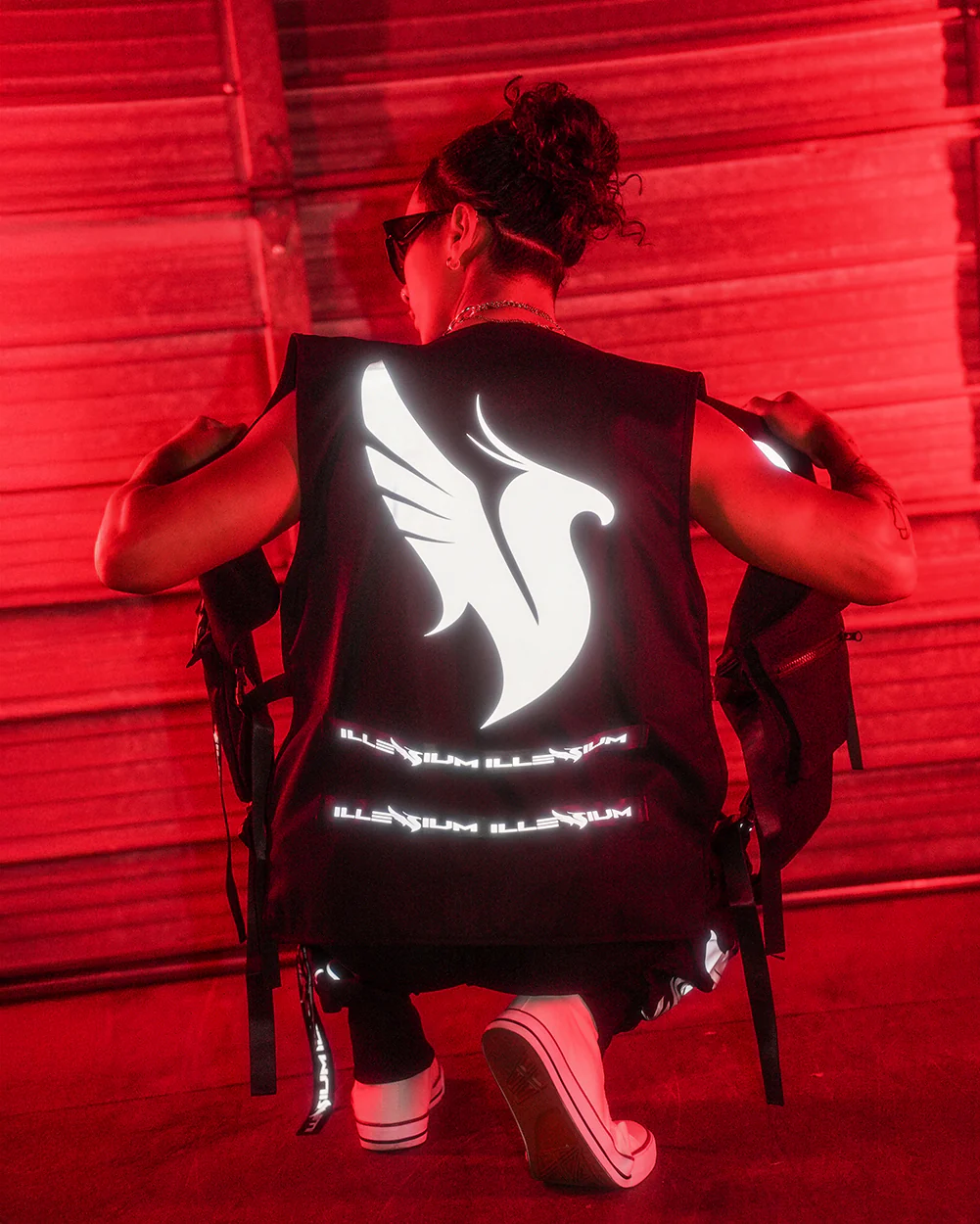 iHR x ILLENIUM Burst of Light Reflective Vest
