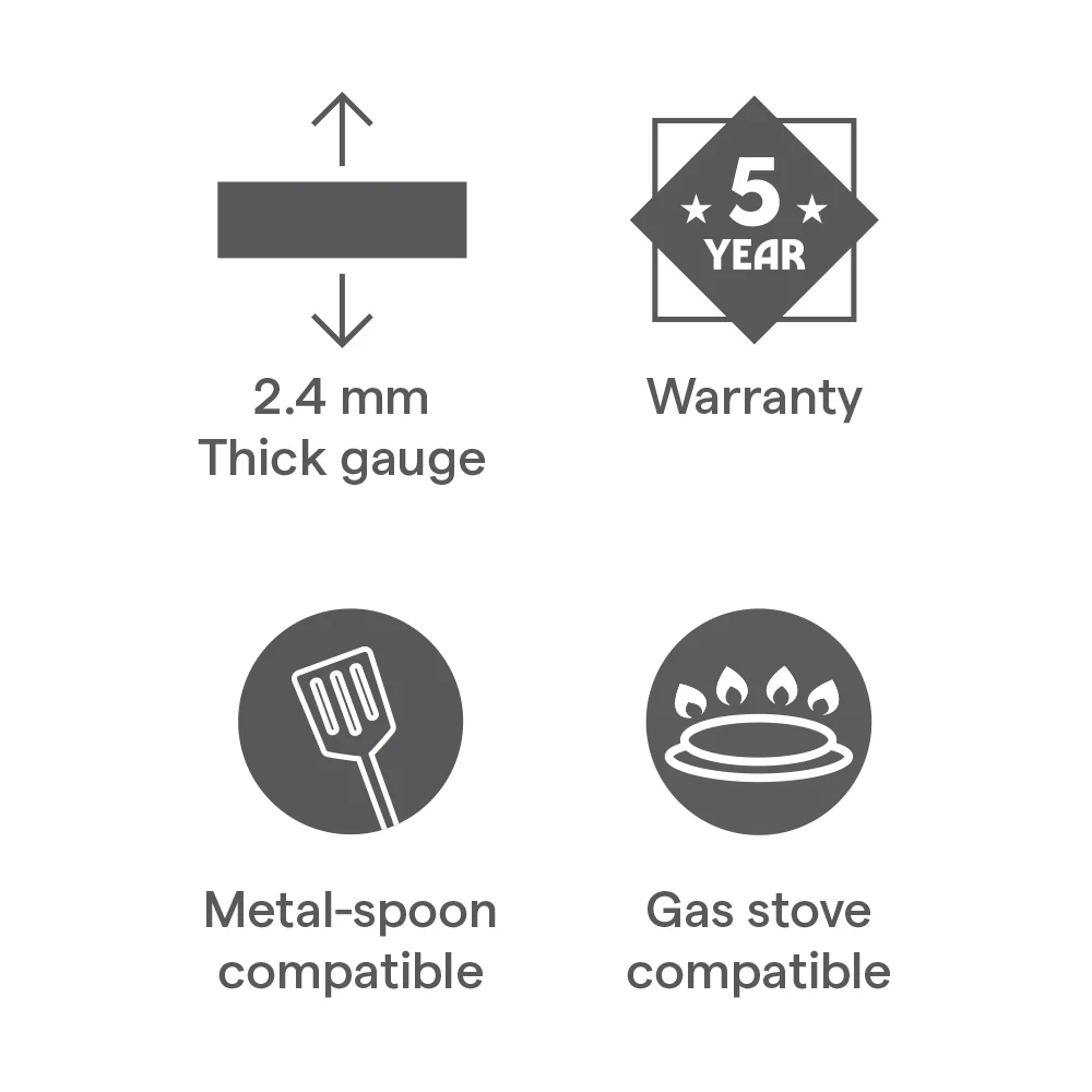 Hard Anodized Tadka Pan, 11 cm / 300 Ml