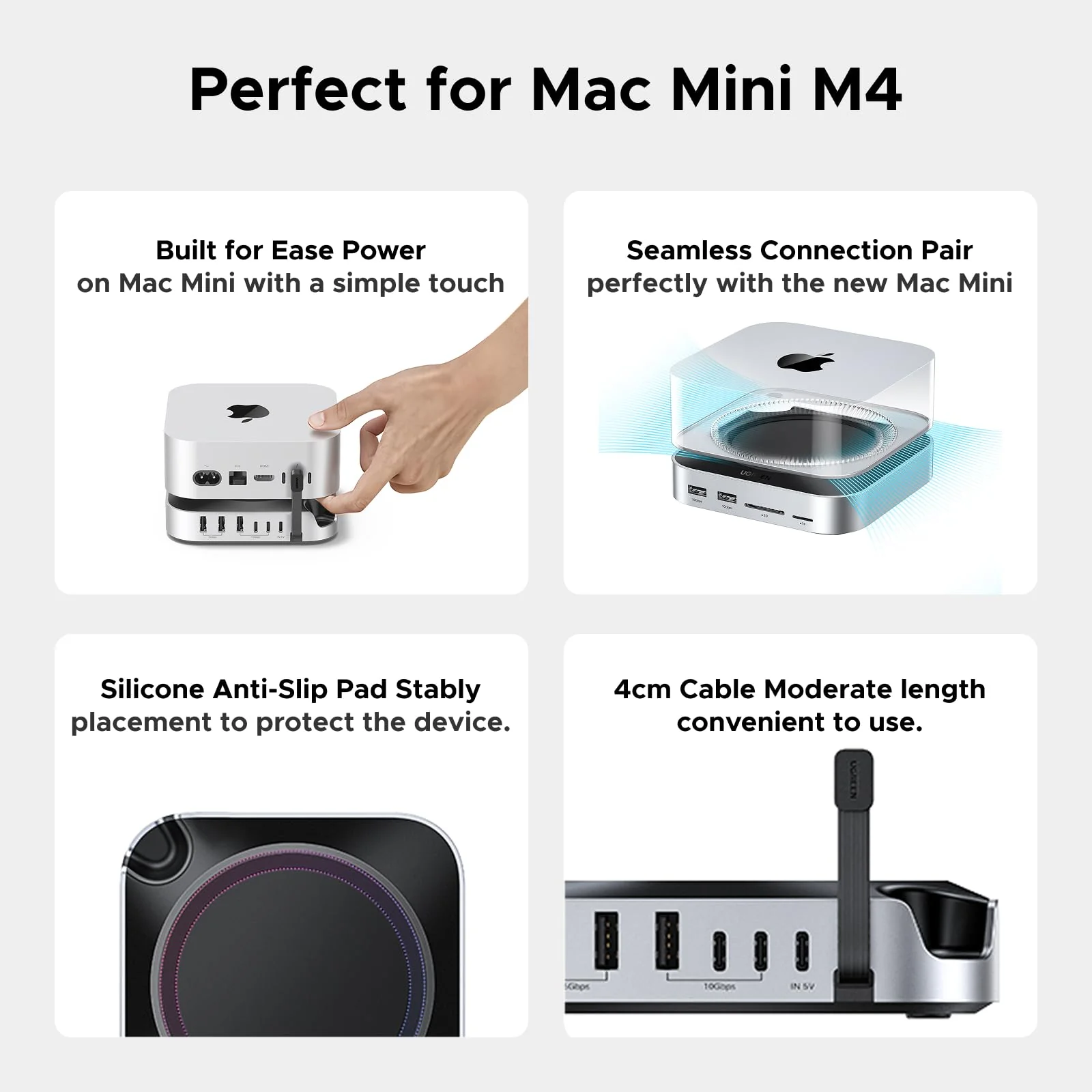UGREEN Mac mini M4 Docking Station with NVMe SSD
