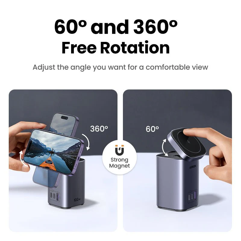 UGREEN 100W GaN Mini MagSafe Power Station