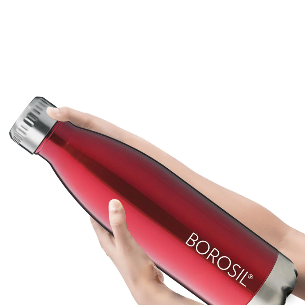 Borosil Bolt Trans Red, 1L