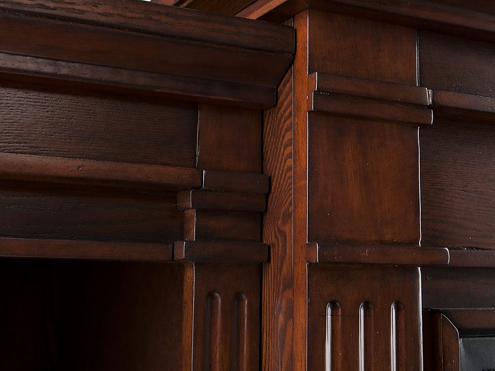 Reese Electric Fireplace Mantel Package in Espresso