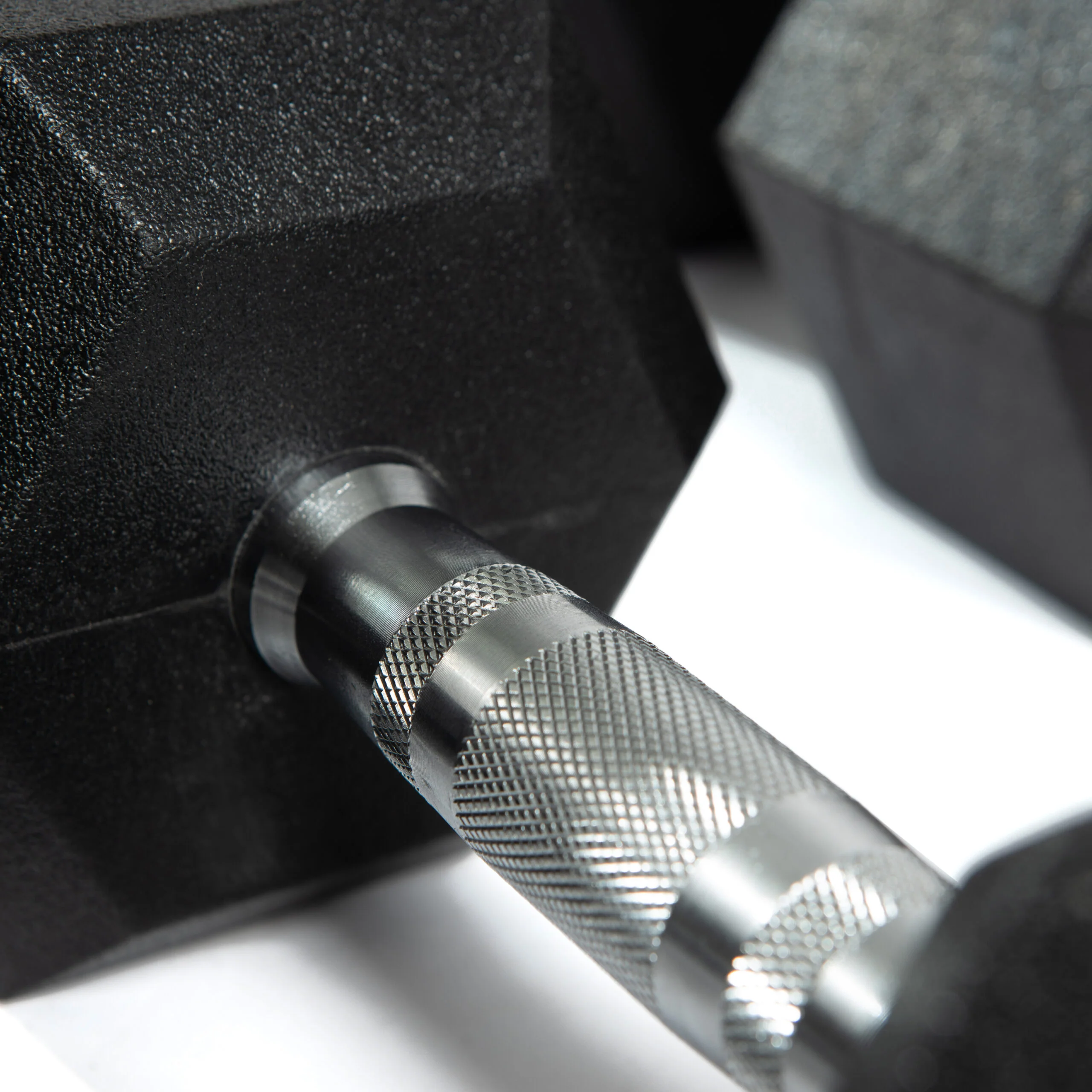 Neo 2x Cast Iron Rubber Hexagonal Dumbbells 12.5kg