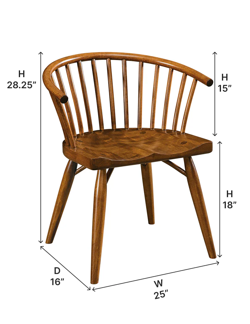 Amish Espin Dining Arm Chair