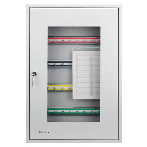 Barska CB12950 50 Position Key Cabinet Grey with Glass Door
