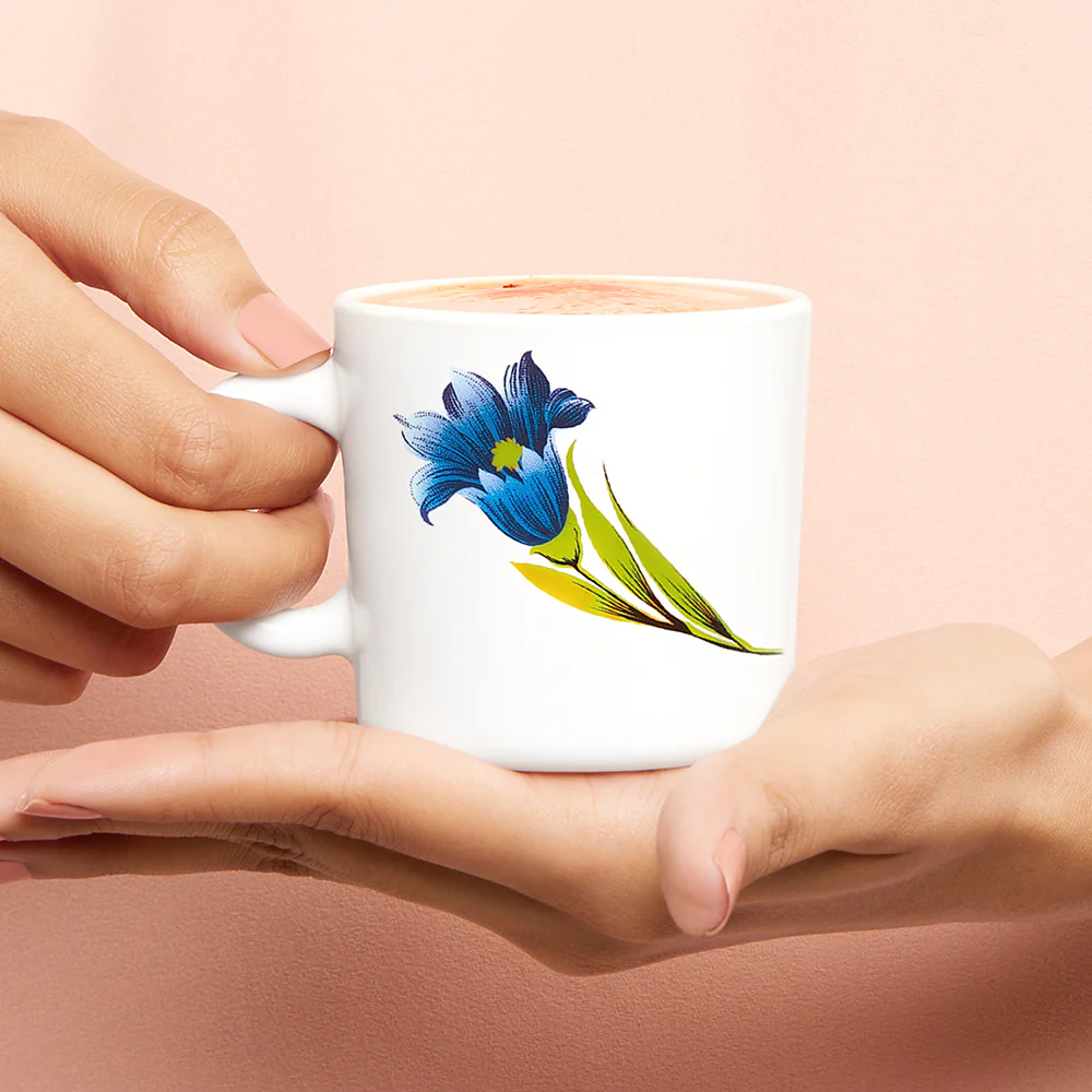 Larah by Borosil Nina Mug Set, 180ml x 6