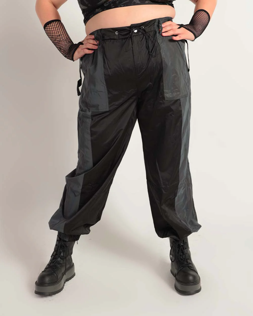 Time 2 Get Lit Rainbow Reflective Cargo Joggers