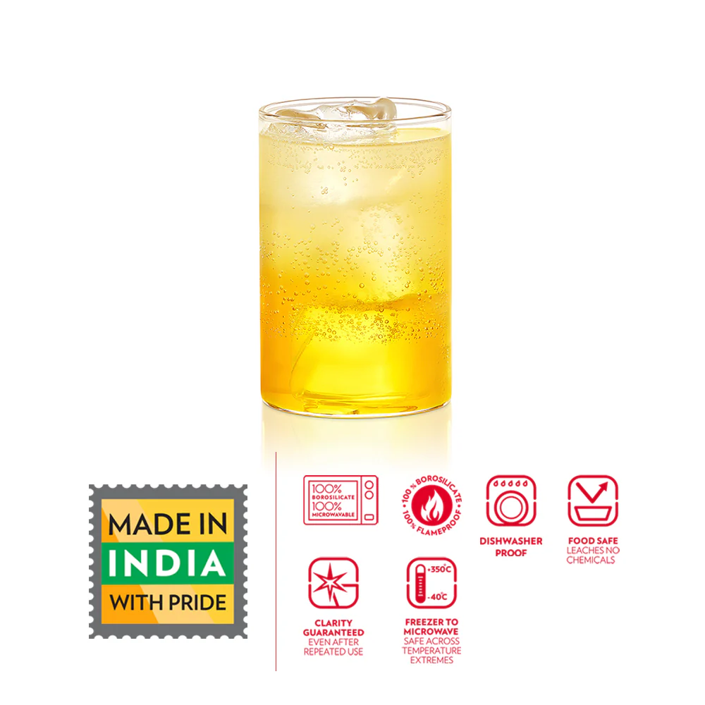 Borosil Vision Glass, Set of 6, 295ml