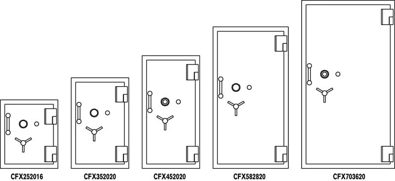 AMSEC CFX582820 AMVAULTx6 High Security Burglar Fire Safe