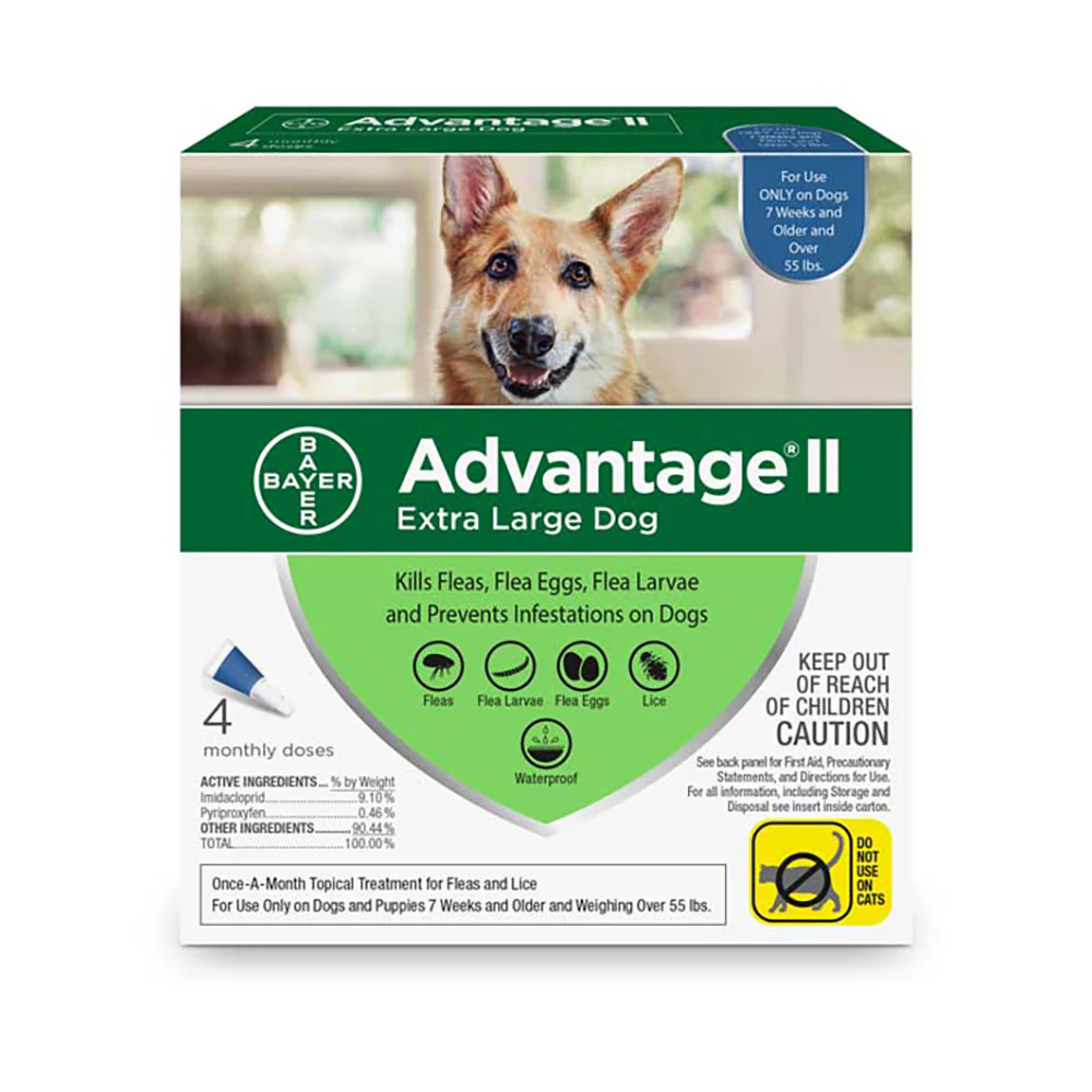 Advantage® II Flea Treatment for Extra Large Dog 4 Dose